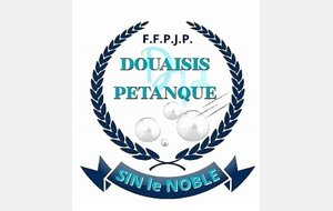 le NOUVEAU  LOGO  ''  DOUAISIS  PETANQUE  ''