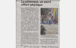 Notre sport mis en avant dans les journaux locaux