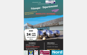 Départemental  Vétérans en Doublette  jet du But 14h00