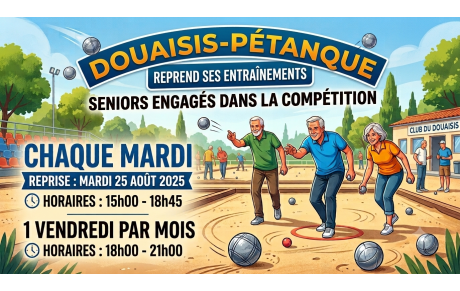 Reprise des entraînements seniors engagés dans la compétition