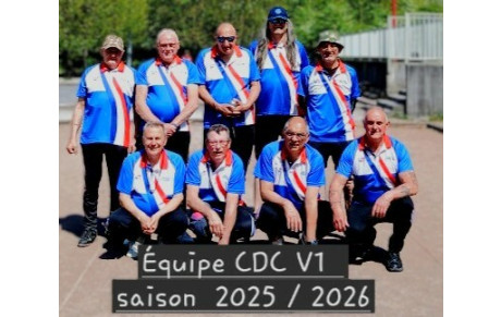 EQUIPE  CDC V1  saison  2025 / 2026